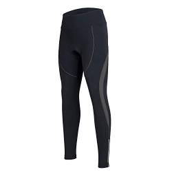 Damen Radhose 3D Gepolsterte Kompressionsstrumpfhose Lange Fahrradhose mit breitem Bund von SPOEAR