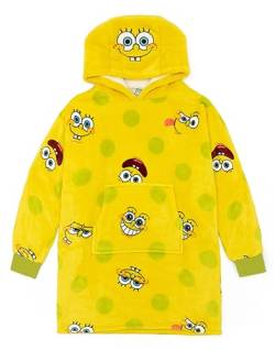 SPONGEBOB SQUAREPANTS Unisex Kinder Gelbe Hoodie | Tauche mit diesem gemütlichen Hoodie in Unterwasserabenteuer EIN | Ideal zum Spielen und für Bequeme Tage | Mit Kapuze für zusätzliche Wärme. von SPONGEBOB SQUAREPANTS