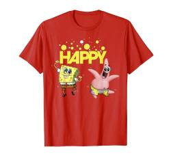 SpongeBob SquarePants Happy Dancing SpongeBob And Patrick T-Shirt von SPONGEBOB SQUAREPANTS