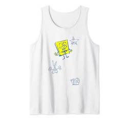 SpongeBob SquarePants Main Character Doodles Tank Top von SPONGEBOB SQUAREPANTS