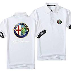 SPONYBORTY Alfa-Romeo Herren Polo T-Shirt Kurzarm Casual Outdoor Sportswear Revers T-Shirt Teenager/C/L von SPONYBORTY