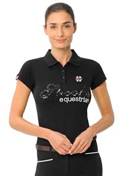 Roxie Sequin Polo - DE (Farbe: Black; Größe: XS) von SPOOKS