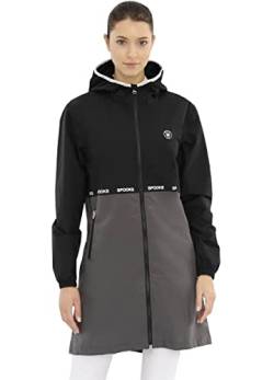 SPOOKS Dianna Rain Coat (Farbe: Black/Grey; Größe: S) von SPOOKS