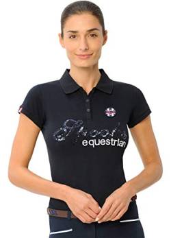 SPOOKS Poloshirt Damen Mädchen Kinder, Polo Shirt tailliert Sommer Tshirt Hemd Sport - Roxie Sequin Polo Navy l von SPOOKS