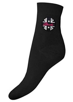 SPOOKS Reitsocken für Damen Mädchen Kinder Reitstrümpfe Unisex Reit-Kniestrümpfe - Sox Short Schwarz Onesize 37-41 von SPOOKS