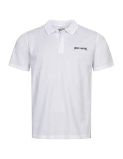 SPORTINATOR® Essentials Herren Trainings- und Fitnessbekleidung aus atmungsaktivem Mesh-Material für Sportaktivitäten. Shirt, Poloshirt oder Shorts (as3, Alpha, 3X_l, Regular, Regular, Polo weiß) von SPORTINATOR