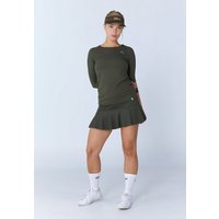 SPORTKIND Funktionsshirt Tennis 3/4 Longsleeve Shirt Mädchen & Damen khaki von SPORTKIND