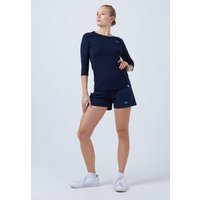 SPORTKIND Funktionsshirt Tennis 3/4 Longsleeve Shirt Mädchen & Damen navy blau von SPORTKIND