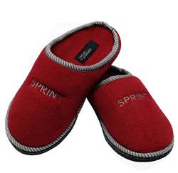 SPRINT Damen Herren Pantoffeln, Hausschuhe Indoor rutschfeste Slippers, Puschen, (Bordo, Numeric_39) von SPRINT