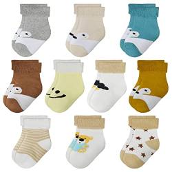 SPTRAMLE Kinder Baby Socken 10 Paar 0-3Jahre warm Baumwolle Socken, 19-20 20-22 22-26 Jahre Jungen Mädchen Socken von SPTRAMLE