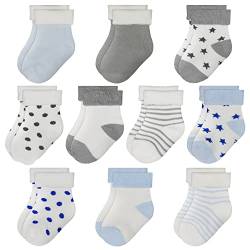 SPTRAMLE Kinder Baby Socken 10 Paar 0-3Jahre warm Baumwolle Socken, 19-20 20-22 22-26 Jahre Jungen Mädchen Socken von SPTRAMLE