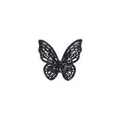 SQLCF Ringe/ring damen Mysterious Sexy Black Crystal Butterfly Rings Mode Schmuckparty Gothische Mädchen übertrieben Accessoires for Frau damen ringe von SQLCF