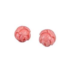 SQMSK 10/11 mm rosa Erdbeerglocken, Harzkoralle, Buddhakopf-Perlen, Anhänger, Buddhakopf-Abstandshalter-Perlen zur Schmuckherstellung, tibetische Buddha-Perlen von SQMSK