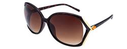 SQUAD Sonnenbrille für Damen, groß, modisch, 100% Schutz UV400, 3ew981c4 Carey Goldfarben von SQUAD