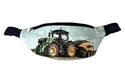 Jungen Kinder Bauchtasche Gürteltasche Hüfttasche Umhängetasche Traktor Trecker Farmer Verstellbarer Taillengurt TR07 (25 x 6 x 12 cm) von SQUARED & CUBED