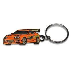 SR1 Performance Paul Walker's MK4 Supra Schlüsselanhänger – Fast & Furious JDM Schlüsselanhänger, Orange/Abendrot im Zickzackmuster (Sunset Chevron), 1-1/2" von SR1 Performance