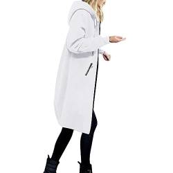 SRZYMJ Jacke Damen Winter Winterjacke Plus Size Winterjacke Parka Wintermantel Steppjacken Übergangsjacke Softshelljacke Freizeitjacke Sommer Wollmantel Grau Kurzmantel Funktionsjacke Bomberjacke von SRZYMJ