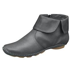 SRZYMJ Stiefeletten Damen Sommer Elegant Stiefel Mit Absatz Regenstiefel Wasserfeste Mittelrohrstiefel Rote Stiefel Weitschaftstiefel Sommerstiefel Grey Stiefeletten Für Frühjahr Grey 40 von SRZYMJ