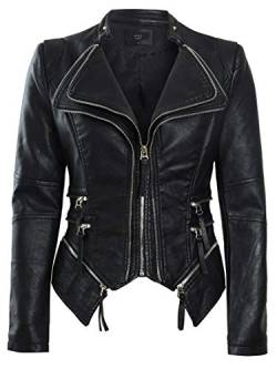 SS7 Damen Bikerjacke aus Kunstleder von SS7