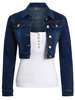 SS7 Damen Kurz geschnittene Jeansjacke von SS7