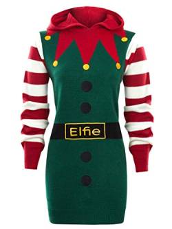 SS7 Damen Weihnachten Pulloverkleid Elf Weihnachten von SS7