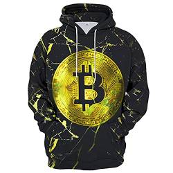 SSBZYES Herren Hoodie Herren Pullover Lässige Kapuzenpullover Jacke Herren Bitcoin Kapuzenpullover Stitching Hoodie Herrenjacke von SSBZYES