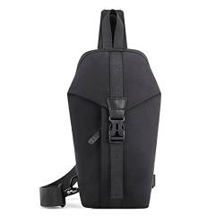 SSWERWEQ Armtasche Nylon Bag, Cross Chest Bag, Travel Bag, Casual, Light Weight (Color : Black) von SSWERWEQ