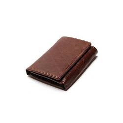 SSWERWEQ Brieftasche Herren Brieftasche Antitheft Scanning Leder HASP Freizeit Männer Slim Mini Fall Kreditkarte Trifold Geldbörse von SSWERWEQ