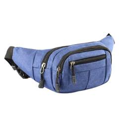SSWERWEQ Crossbody Bag Hip Belly Banana Bum Chest Belt for Men Women Waist Bag Male Female Fanny Pack Pouch Murse Purse Kidney Row Bumbag (Color : Blue) von SSWERWEQ