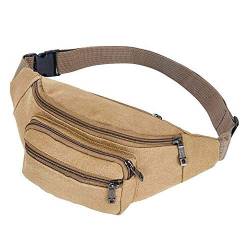 SSWERWEQ Crossbody Bag Mode for Männer Sport Hüfttasche Reißverschluss Hüfttasche im Freien beiläufigen Brusttasche Leinwand (Color : 1) von SSWERWEQ