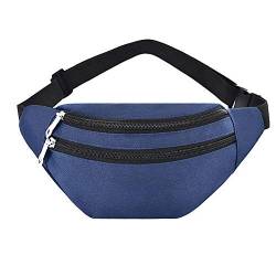 SSWERWEQ Crossbody Bag Oxford Cloth Hüfttasche Männer und Frauen Universal-Fanny-Pack Sport Reise Outdoor-Solid Color Chest Bag (Color : 1) von SSWERWEQ