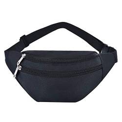 SSWERWEQ Crossbody Bag Oxford Cloth Hüfttasche Männer und Frauen Universal-Fanny-Pack Sport Reise Outdoor-Solid Color Chest Bag (Color : 2) von SSWERWEQ