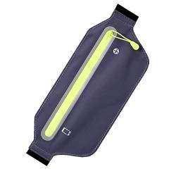 SSWERWEQ Crossbody Bag Versteckte Gürteltasche, leichte Laufgürteltasche, wasserdicht, ultradünn (Color : Grijs) von SSWERWEQ