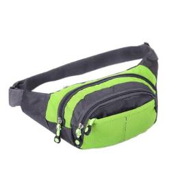 SSWERWEQ Crossbody Bag wasserdichte Gürteltasche, Outdoor-Sportarten, Laufen, Fitnessstudio, multifunktionale Sporttasche. (Color : Green) von SSWERWEQ