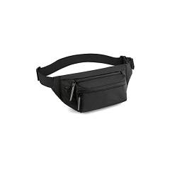 SSWERWEQ Crossbody Bag wasserdichte Mann Taille Tasche Brusttasche Outdoor Crossbody Gürteltasche Laufen Taille Tasche Packungen (Color : Black) von SSWERWEQ