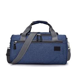 SSWERWEQ Handtasche Men Travel Sport Bags Light Luggage Business Cylinder Handbag Women Outdoor Duffel Weekend Crossbody Shoulder Bag Pack (Color : Blue) von SSWERWEQ