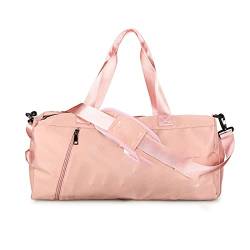 SSWERWEQ Handtasche Women Large Capacity Messenger Bag Travel Waterpoof Bag Sport Backpack for Fitness Yoga Backpack Duffle Bag (Color : Pink) von SSWERWEQ