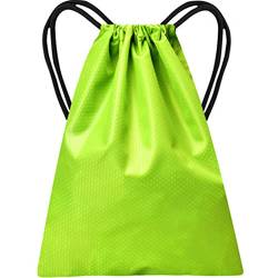 SSWERWEQ Reisetaschen Outdoor-Sporttasche für Frauen Fitness Wasserdicht Fitness Yoga Tasche Nylon Strand Schwimmen Rucksäcke Kordelzug Gym Rucksack Frau (Color : L Green) von SSWERWEQ