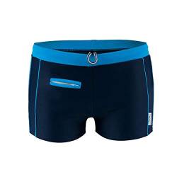 STANTEKS Herrenbadehosen mit Reißverschlusstasche Badeshorts für Männer Schwimmhose (blau, M) von STANTEKS