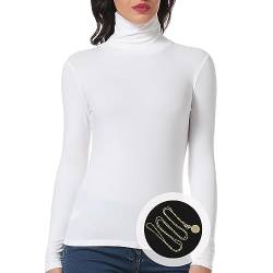 STARBILD Rollkragenshirt Damen Slim Fit Shirt Turtleneck Damen Basic Rollkragenpullover Damen Long Sleeve von STARBILD