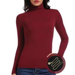 STARBILD Rollkragenshirt Damen Slim Fit Shirt Turtleneck Damen Basic Rollkragenpullover Damen Long Sleeve von STARBILD