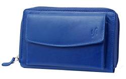 Starhide, Geldbörse für Damen aus echtem Leder, in Geschenkverpackung, 5520 Blau blau von STARHIDE