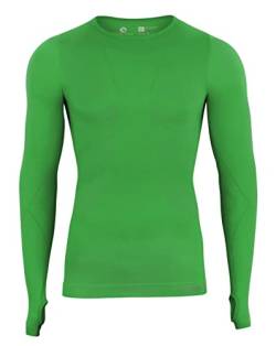 Baselayer Longsleeve Unterzieh-Shirts Langarm Seamless - WARM UP - | Farbe: Grün | Grösse: L/XL von STARK SOUL