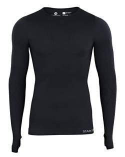 Baselayer Longsleeve Unterzieh-Shirts Langarm Seamless - WARM UP - | Farbe: Schwarz | Grösse: M/L von STARK SOUL