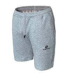 STARK SOUL® Herren Shorts, Sweatshorts - Sweat Bermuda, Baumwolle | Farbe: Grau | Größe: XL von STARK SOUL