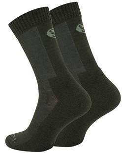 STARK SOUL 1 Paar Merino Socken, Damen & Herren Trekkingsocken aus Merinowolle, Funktionssocken, grün, Gr. 43-46 von STARK SOUL