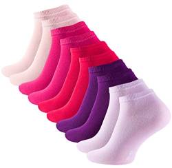 STARK SOUL 10 Paar Essentials Sneaker Socken, Baumwolle, Berry Colors, Gr. 39-42 von STARK SOUL