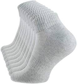 STARK SOUL 9 Paar Unisex Sportsocken Quarters Lauf- und Funktionssocken mit Frotteesohle, grau von STARK SOUL