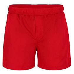 STARK SOUL Badehose Herren Badeshorts Swim Shorts mit Mesh-Einsatz Schnelltrocknend | Farbe: Rot |Größe: XL von STARK SOUL