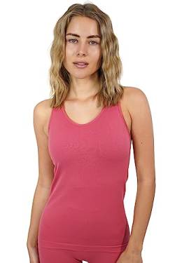 STARK SOUL Damen Sport Shirt Seamless - Racer - Tank Shirt, Holly Berry, Größe: XS-S von STARK SOUL